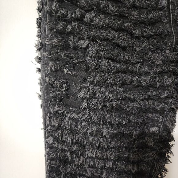 Jaded London Straight Leg Jeans in Black with Shredded Design Cotton Size 30/31 - Picture 13 of 16